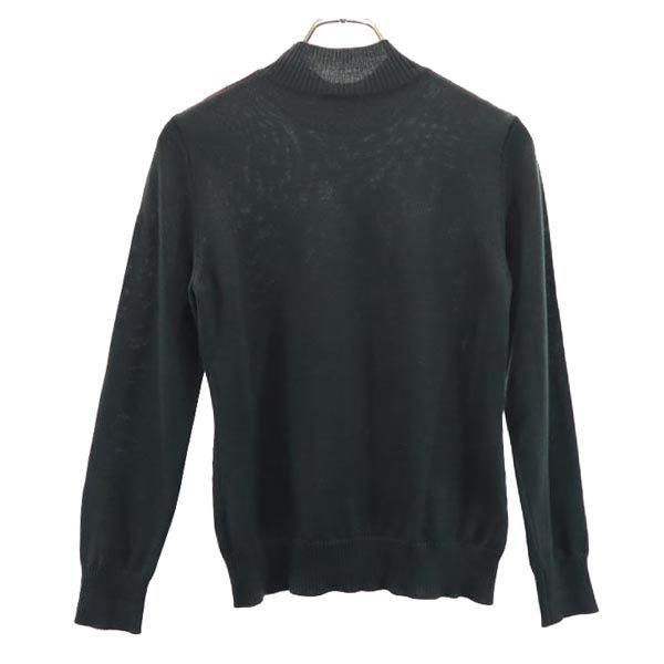 Aquascutum アクアスキュータム 日本製 ウール100％ 長袖 ニット グレー系 セーター レディース