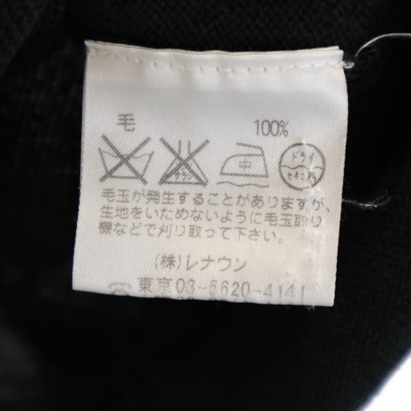 Aquascutum アクアスキュータム 日本製 ウール100％ 長袖 ニット グレー系 セーター レディース