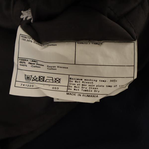 ARMANI アルマーニ ベロア調 テーラードジャケット 48 ネイビー メンズ