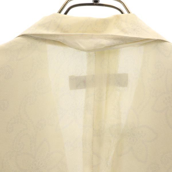 Emporio Armani エンポリオアルマーニ イタリア製 花柄 テーラードジャケット 38 アイボリー系 レディース