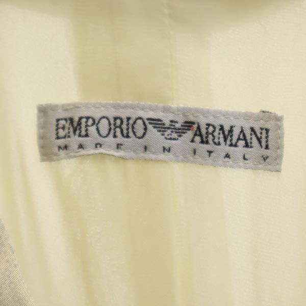 Emporio Armani エンポリオアルマーニ イタリア製 花柄 テーラードジャケット 38 アイボリー系 レディース