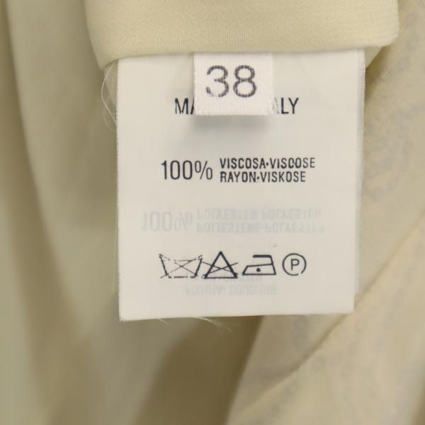 Emporio Armani エンポリオアルマーニ イタリア製 花柄 テーラードジャケット 38 アイボリー系 レディース