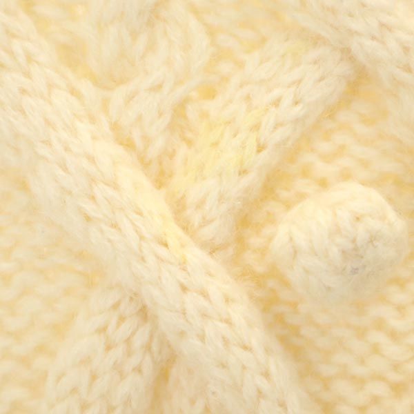 Jantzen ジャンセン 長袖 ケーブル編み ニット L ホワイト系 セーター メンズ