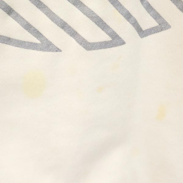 adidas アディダス 80s デサント製 ヴィンテージ 銀タグ 長袖 トレフォイルロゴ スウェット L ホワイト系 トレーナー メンズ