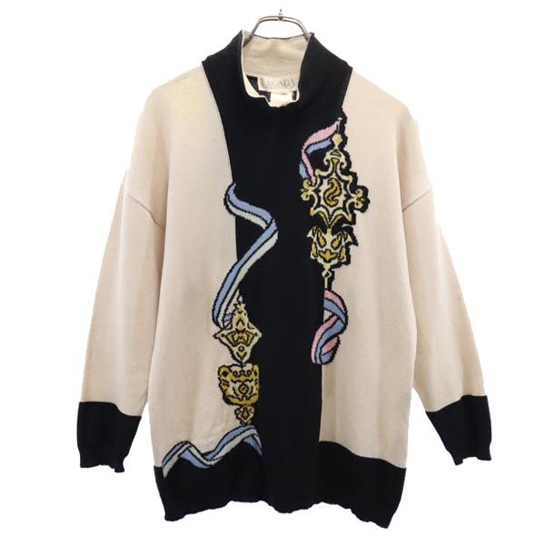 ESCADA エスカーダ ウール100％ 長袖 セーター 38 ニット レディース