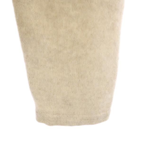 NEVADA ネバダ カシミヤ100％ 7分袖 クルーネック ニット F ベージュ セーター レディース