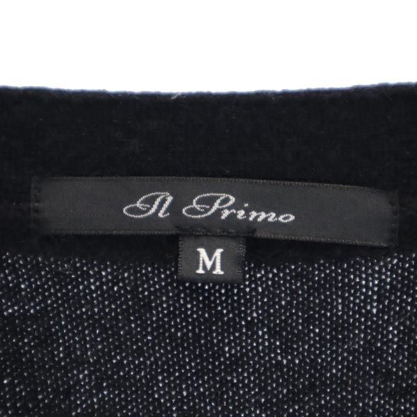IL PRIMO イルプリモ カシミヤ100％ ノースリーブ Vネック ニットベスト M ブラック レディース