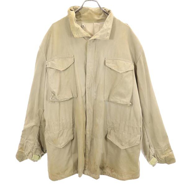 USA製 フィールドジャケット L ベージュ ミリタリー メンズ