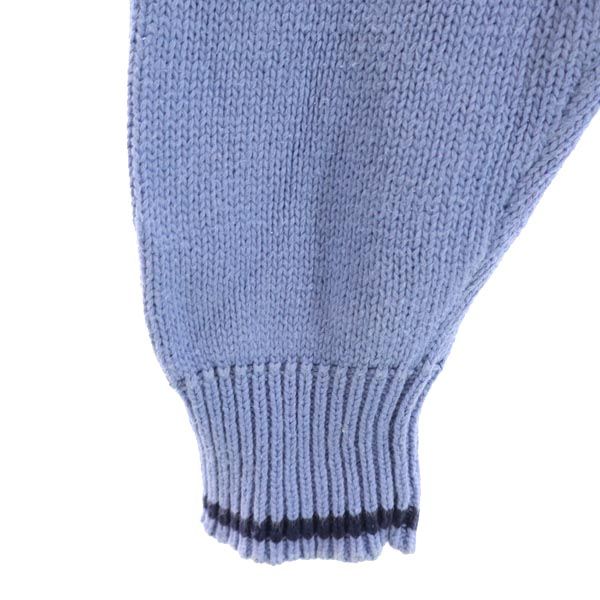 IZOD アイゾッド 90s オールド 長袖 Vネック ニット L ブルー系 セーター メンズ