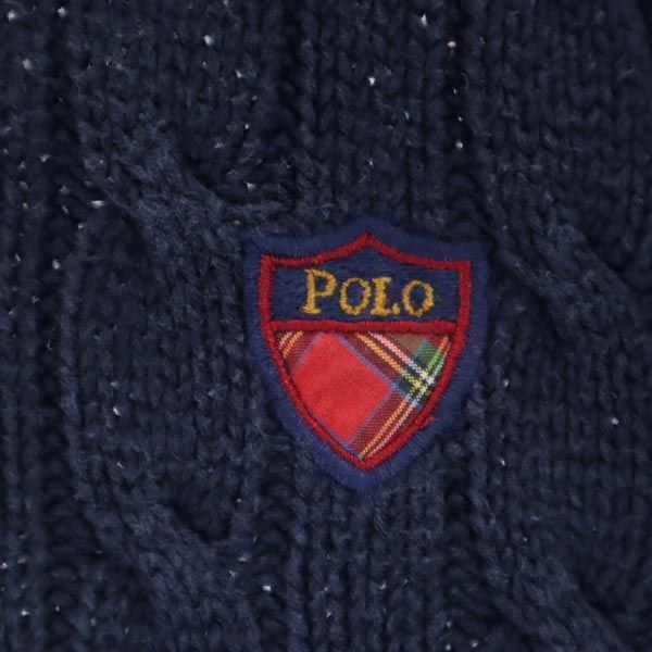 Polo by Ralph Lauren ポロバイラルフローレン 長袖 Vネック ニット ブルー セーター メンズ