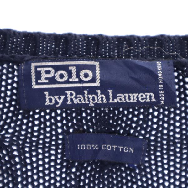 Polo by Ralph Lauren ポロバイラルフローレン 長袖 Vネック ニット ブルー セーター メンズ