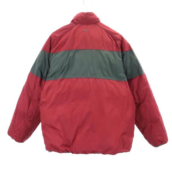 NIKE ナイキ リバーシブル ダウンジャケット M グリーン／えんじ メンズ