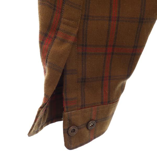 PIA SPORTS ピアスポーツ 長袖 チェックシャツ 3 ブラウン系 メンズ