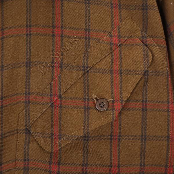 PIA SPORTS ピアスポーツ 長袖 チェックシャツ 3 ブラウン系 メンズ