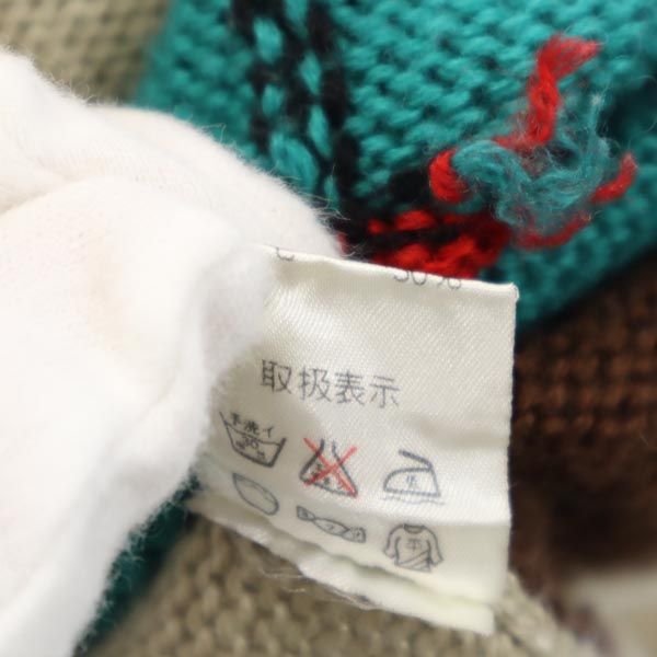 Walt Disney Company ウォルトディズニーカンパニー ウールブレンド 長袖 ドナルドダック ニット M ベージュ系 セーター ロゴ レディース