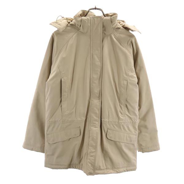 L.L.Bean エルエルビーン アウトドア 中綿ジャケット S ベージュ フード レディース