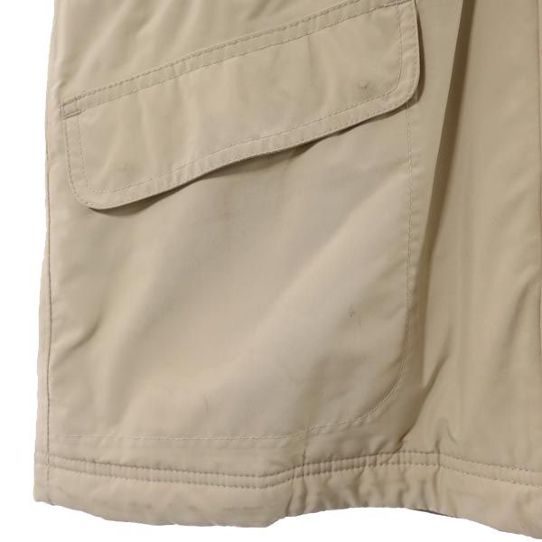 L.L.Bean エルエルビーン アウトドア 中綿ジャケット S ベージュ フード レディース