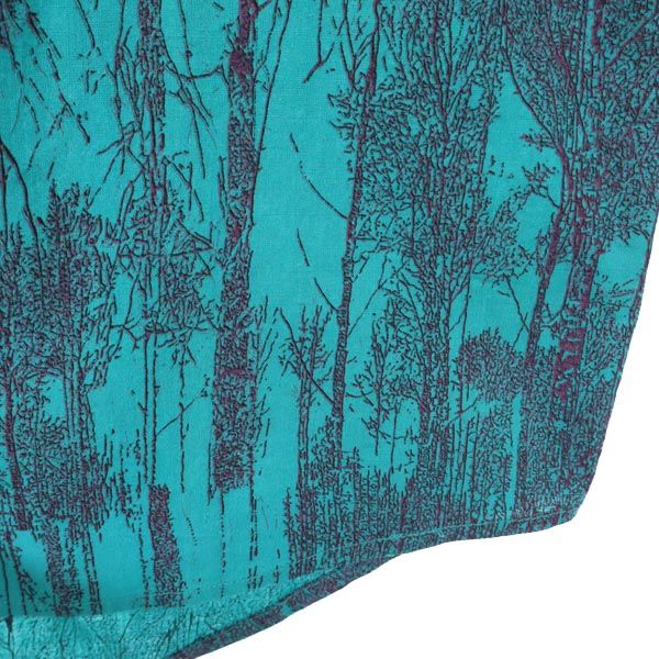 RODEO ACTIVE 総柄 長袖 コットンシャツ M グリーン系 メンズ