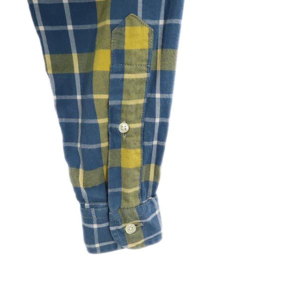 INDIVIDUALIZED SHIRTS インディビジュアライズドシャツ チェック柄 長袖 ボタンダウンシャツ 13 1/2 ブルー系 メンズ