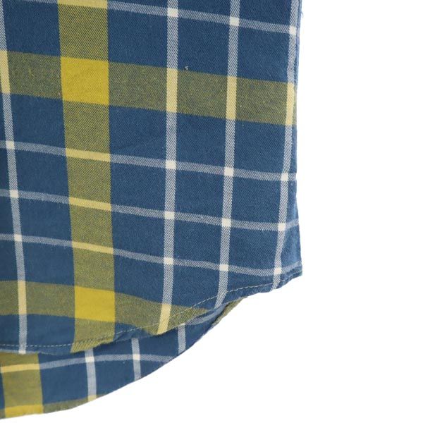 INDIVIDUALIZED SHIRTS インディビジュアライズドシャツ チェック柄 長袖 ボタンダウンシャツ 13 1/2 ブルー系 メンズ