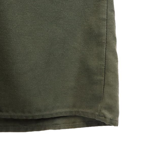 GERMAN MILITARY ドイツ軍 リメイク バックプリント 長袖 ミリタリーシャツ カーキ系 メンズ