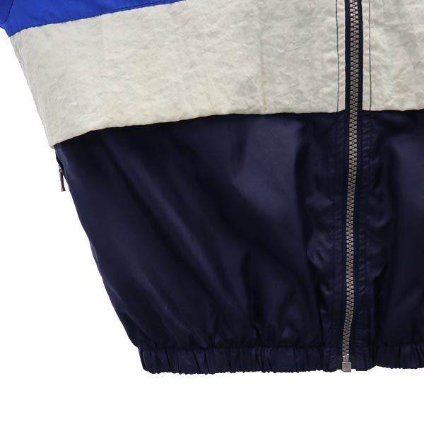 NIKE ナイキ 90s オールド スポーツジャケット S ブルー×ネイビー×ホワイト 裏メッシュ素材 メンズ