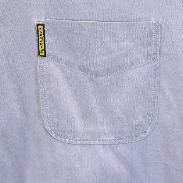 ARMANI JEANS アルマーニジーンズ イタリア製 長袖 シャツ S ブルー系 メンズ