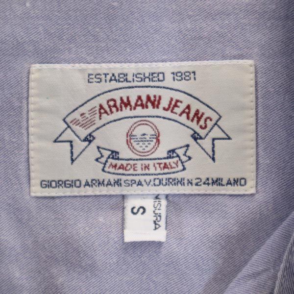 ARMANI JEANS アルマーニジーンズ イタリア製 長袖 シャツ S ブルー系 メンズ