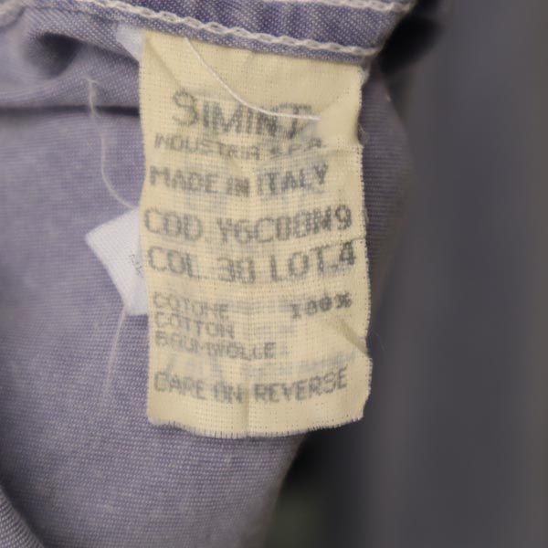 ARMANI JEANS アルマーニジーンズ イタリア製 長袖 シャツ S ブルー系 メンズ