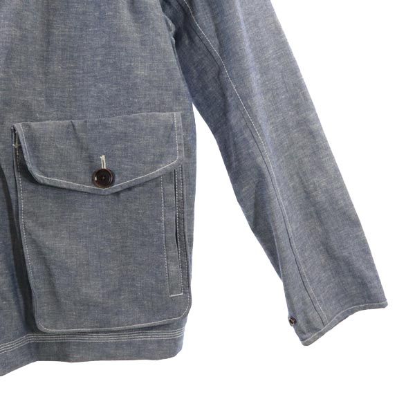 WATERPROOF ウォータープルーフ ジップジャケット XL ブルー系 メンズ