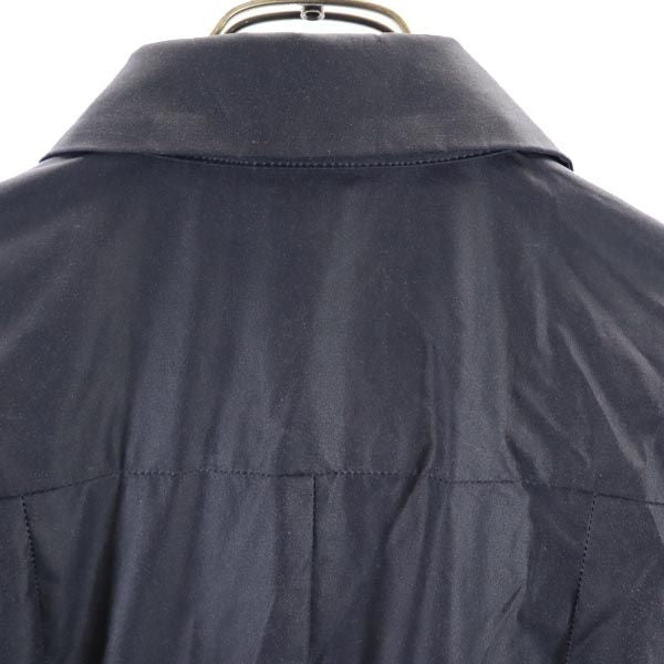 HAMNETT ハムネット 日本製 ステンカラーコート M ネイビー系 裏メッシュ レディース