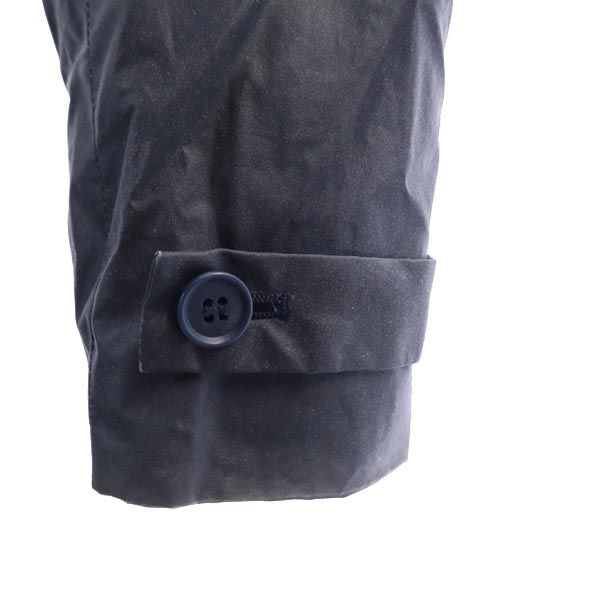 HAMNETT ハムネット 日本製 ステンカラーコート M ネイビー系 裏メッシュ レディース