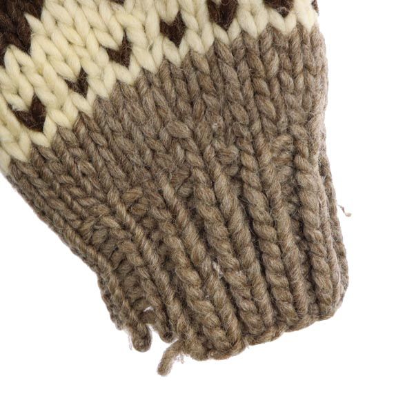 LONGHOUSE ロングハウス 90s カナダ製 オールド ウール カウチンジャケット ブラウン系 ニット メンズ