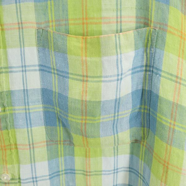 ジェイクルー 90s 巨人タグ チェック柄 長袖 シャツ M グリーン系 J.CREW メンズ