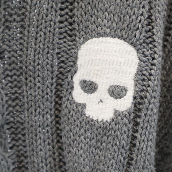 HYDROGEN ハイドロゲン 長袖 セーター S グレー ニット ケーブル メンズ