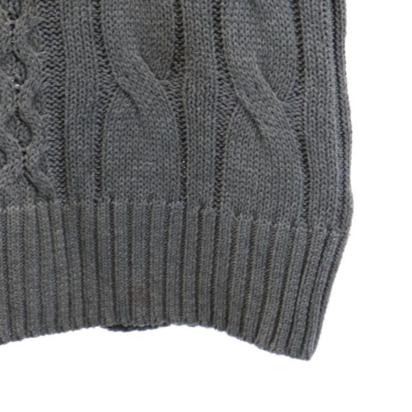 HYDROGEN ハイドロゲン 長袖 セーター S グレー ニット ケーブル メンズ