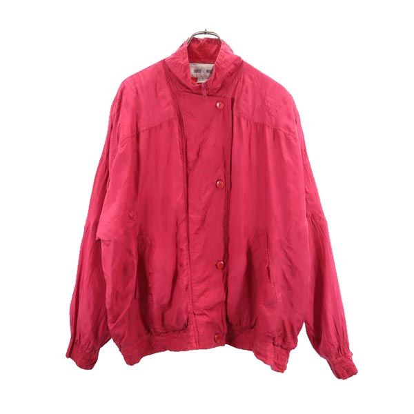 LOUISE PARIS シルク 長袖 ジップジャケット 24 ピンク系 レディース