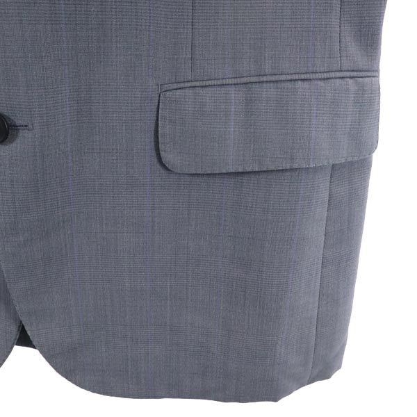 Burberrys バーバリーズ 90s ウール100％ オールド チェック 長袖 テーラードジャケット 82-80-170 グレー系 メンズ