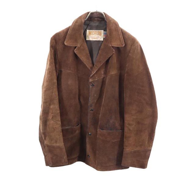 ショット USA製 レザージャケット 36 ブラウン schott メンズ