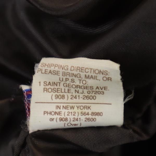 ショット USA製 レザージャケット 36 ブラウン schott メンズ