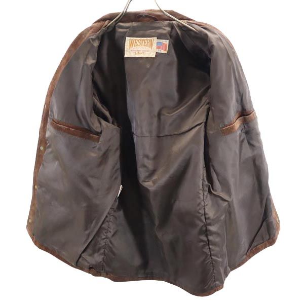 ショット USA製 レザージャケット 36 ブラウン schott メンズ