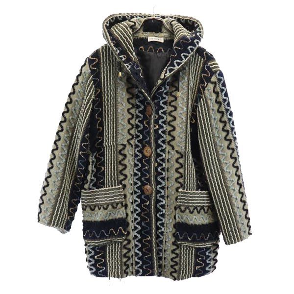 SAZAN 90s 80s オールド 長袖 ニット カーディガン グレージュ パーカー レディース