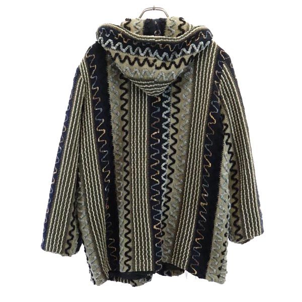 SAZAN 90s 80s オールド 長袖 ニット カーディガン グレージュ パーカー レディース