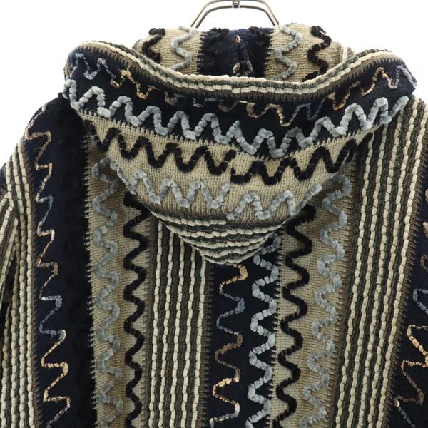 SAZAN 90s 80s オールド 長袖 ニット カーディガン グレージュ パーカー レディース