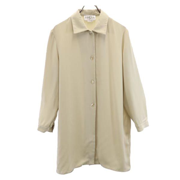 DIANA GALLESI ディアナガレッジ イタリア製 長袖 ロングシャツ ベージュ レディース