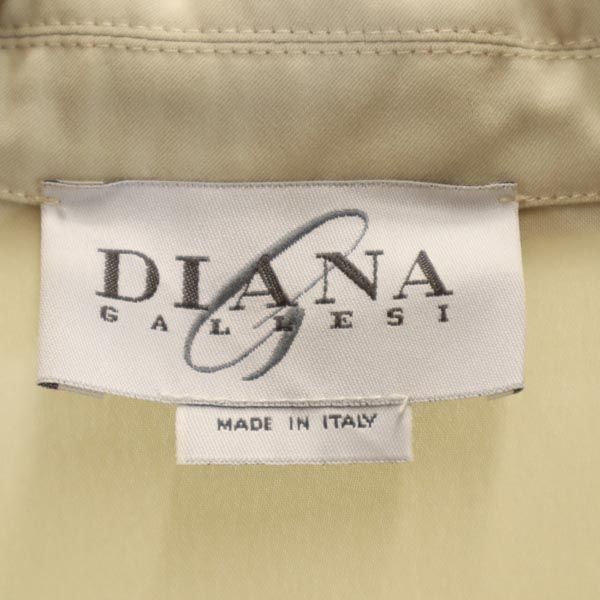 DIANA GALLESI ディアナガレッジ イタリア製 長袖 ロングシャツ ベージュ レディース
