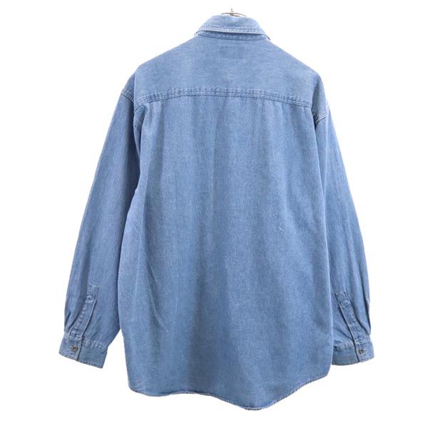ミッソーニ スポーツ 長袖 デニムシャツ L MISSONI SPORT 刺繍 メンズ