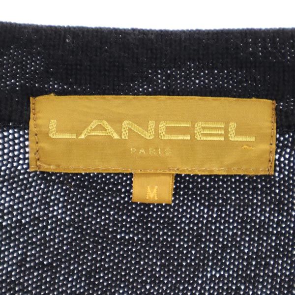 ランセル 長袖 ニット カーディガン M ブラック系 LANCEL レディース