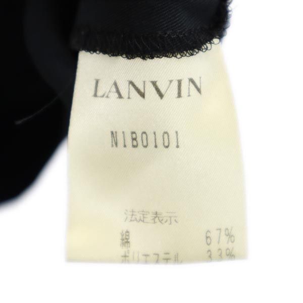 LANVIN LA COLLECTION ランバンコレクション 七分袖 テーラードジャケット 36 チャコールブラック ブレザー レディース