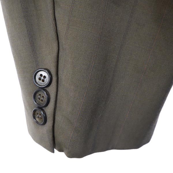 NINO CERRUTI ニノセルッティ ストライプ ダブル テーラードジャケット グレー系 メンズ